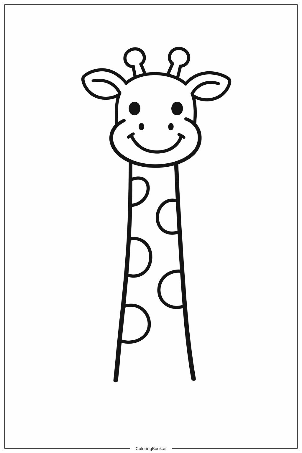  웃는 기린이 나를 동물원에 데려갔어요 색칠공부 페이지 