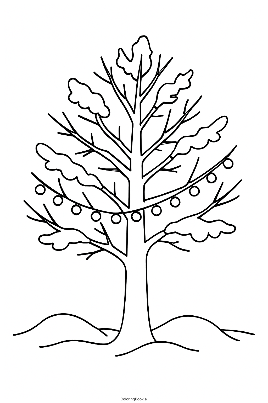 Árvore Nevada com Luzes