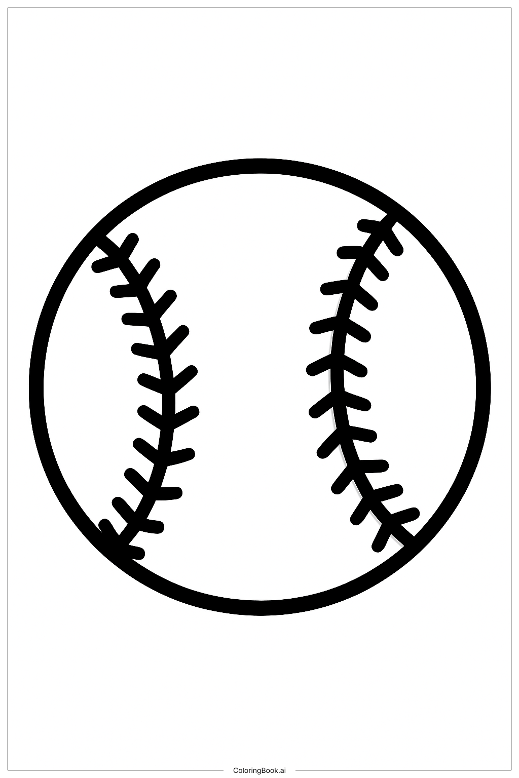  壘球著色頁 