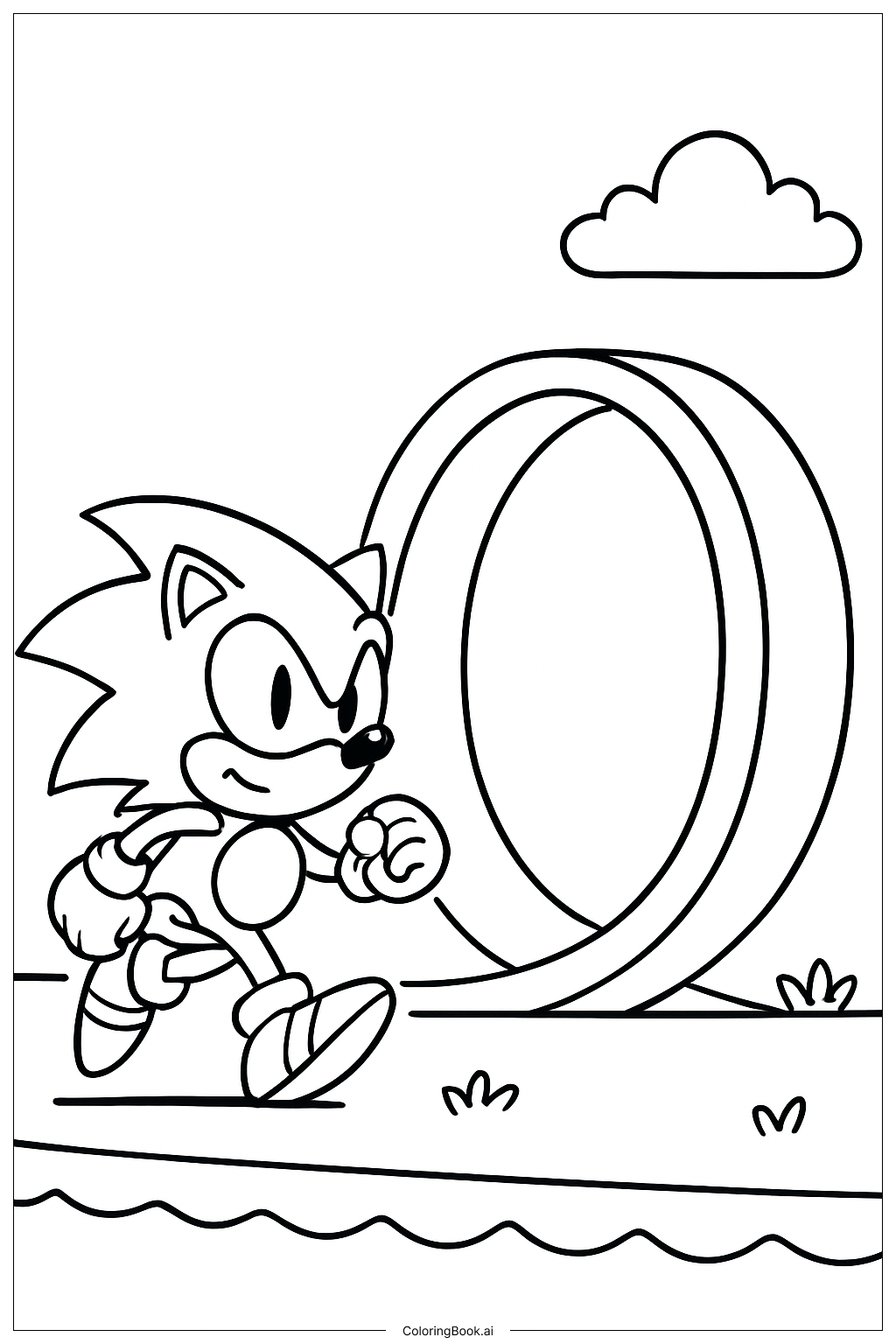  Sonic 3 Near Loop Road Coloring Page 