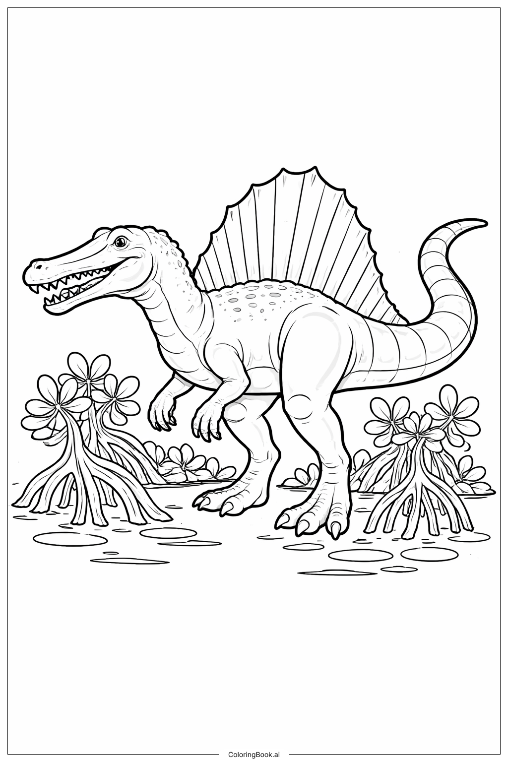 Spinosaurus Explorando Manguezais