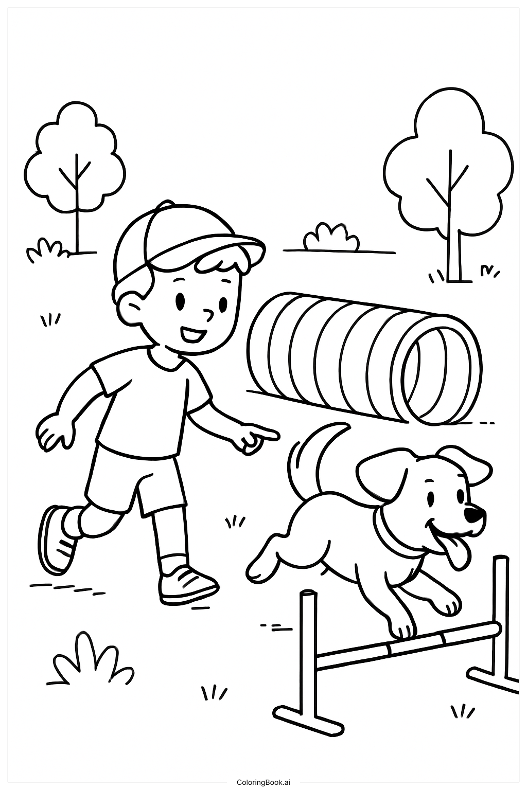 Página para colorear de Deportes