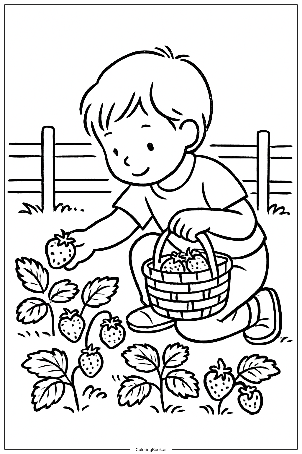  春假採果樂著色頁 