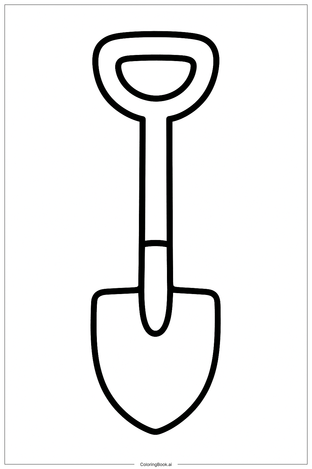  Page de coloriage Pelle de vacances de printemps 