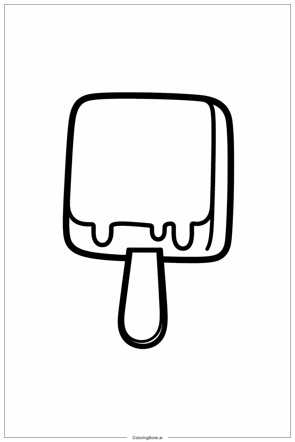 네모 아이스바 색칠공부 페이지 