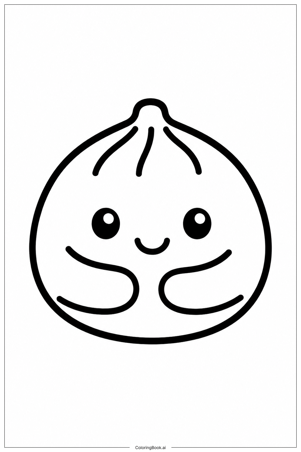 スキイシーダンプリングハグの塗り絵ページ