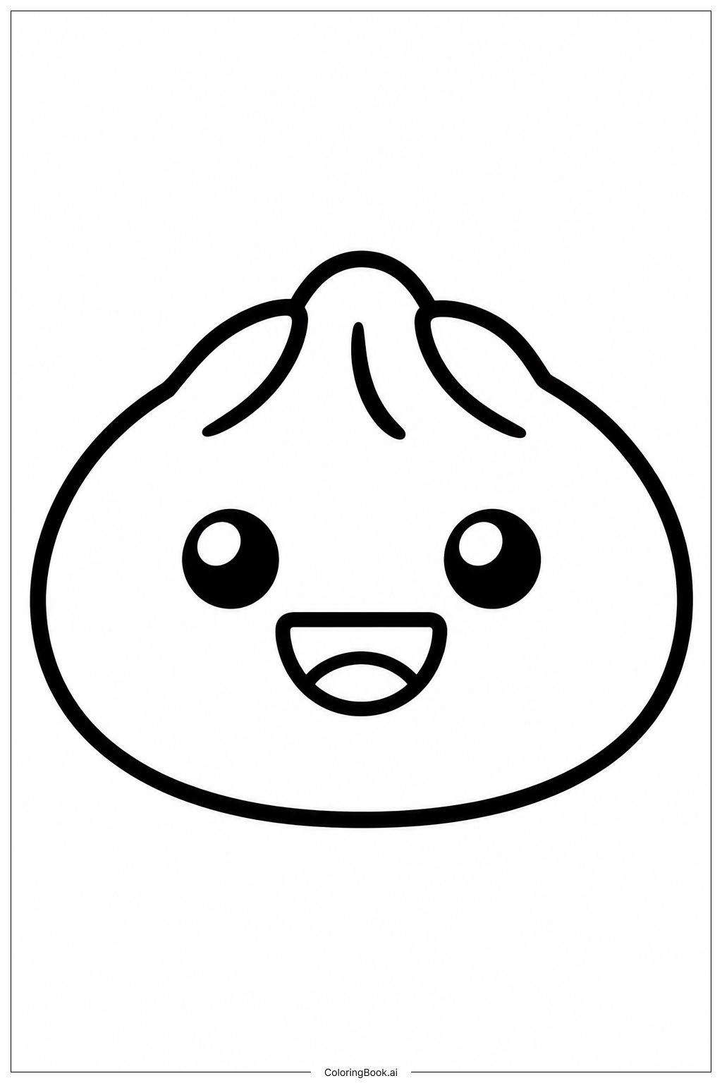 スクイッシーダンプリングスマイルの塗り絵ページ