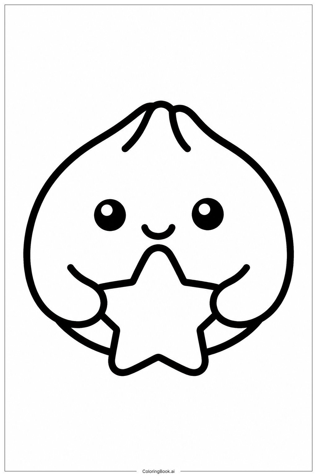 スクイッシーダンプリンスターの塗り絵ページ