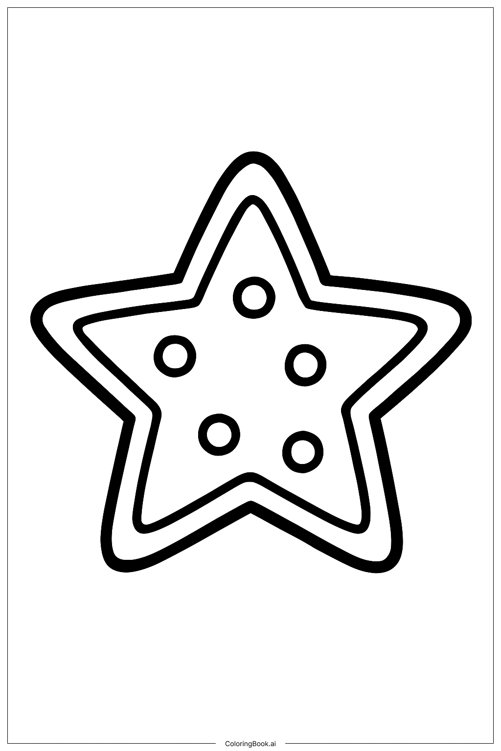 星形餅乾著色頁
