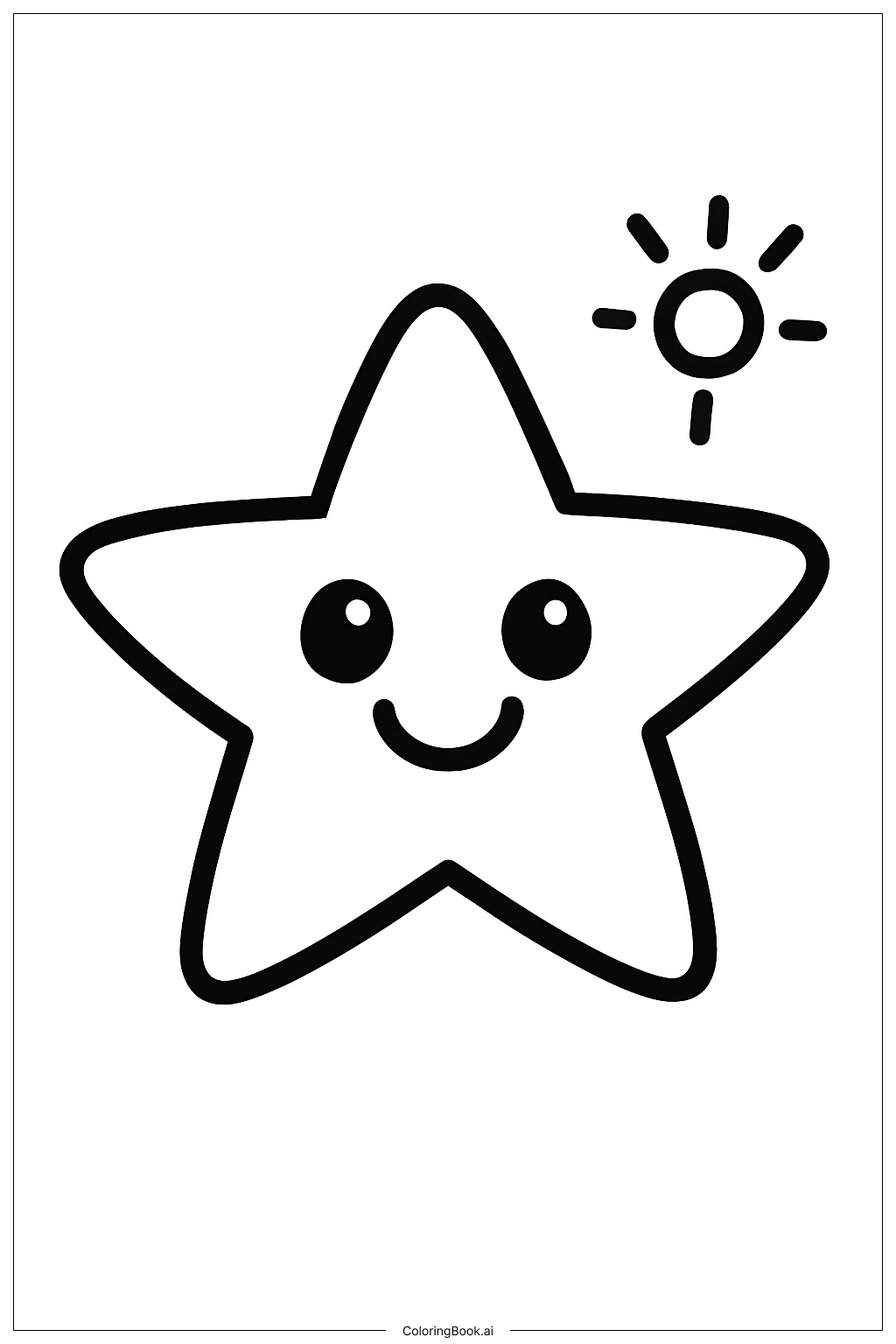 Star Epiphany Night Coloring Page