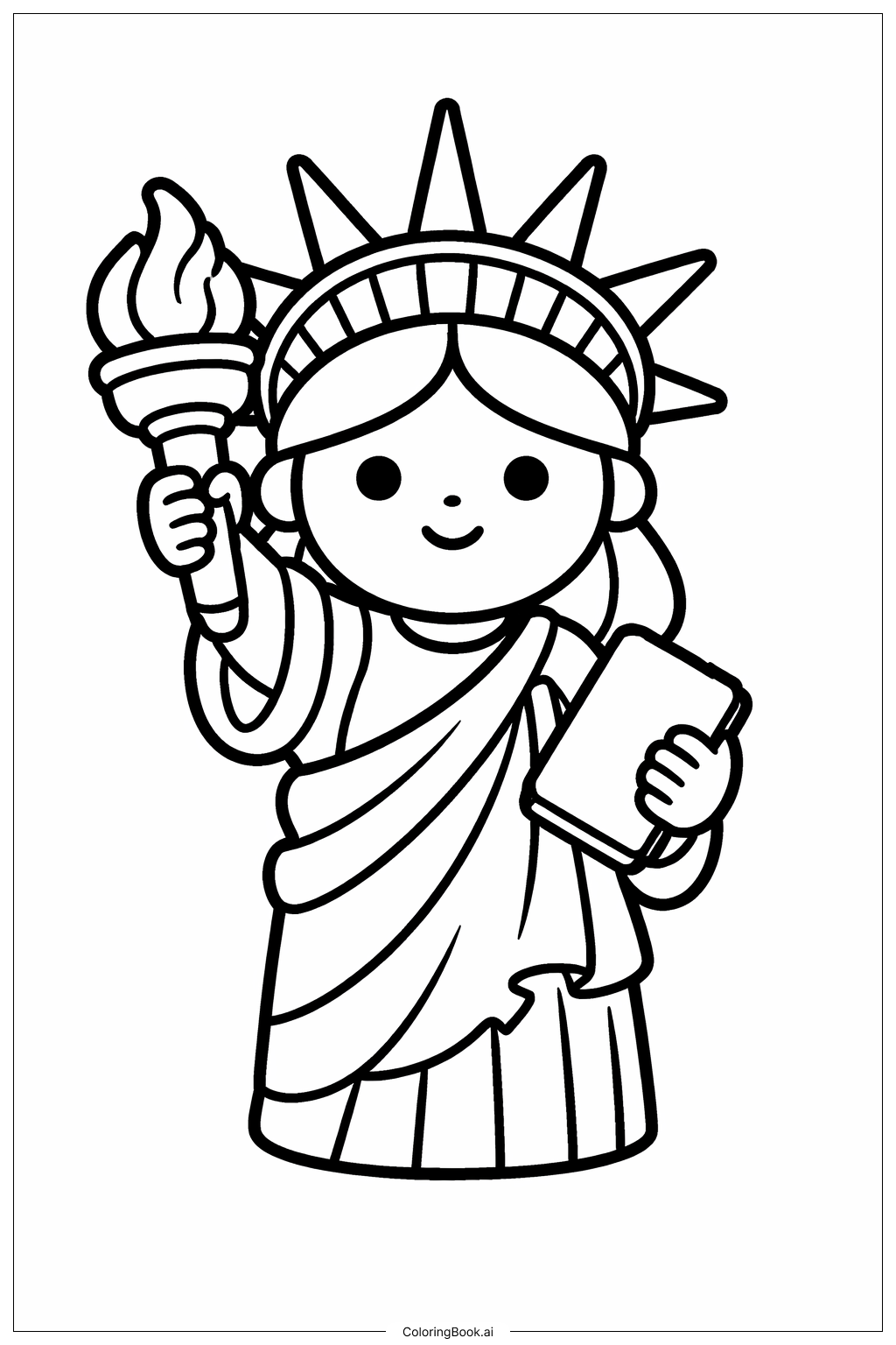 Freiheitsstatue Runde Formen