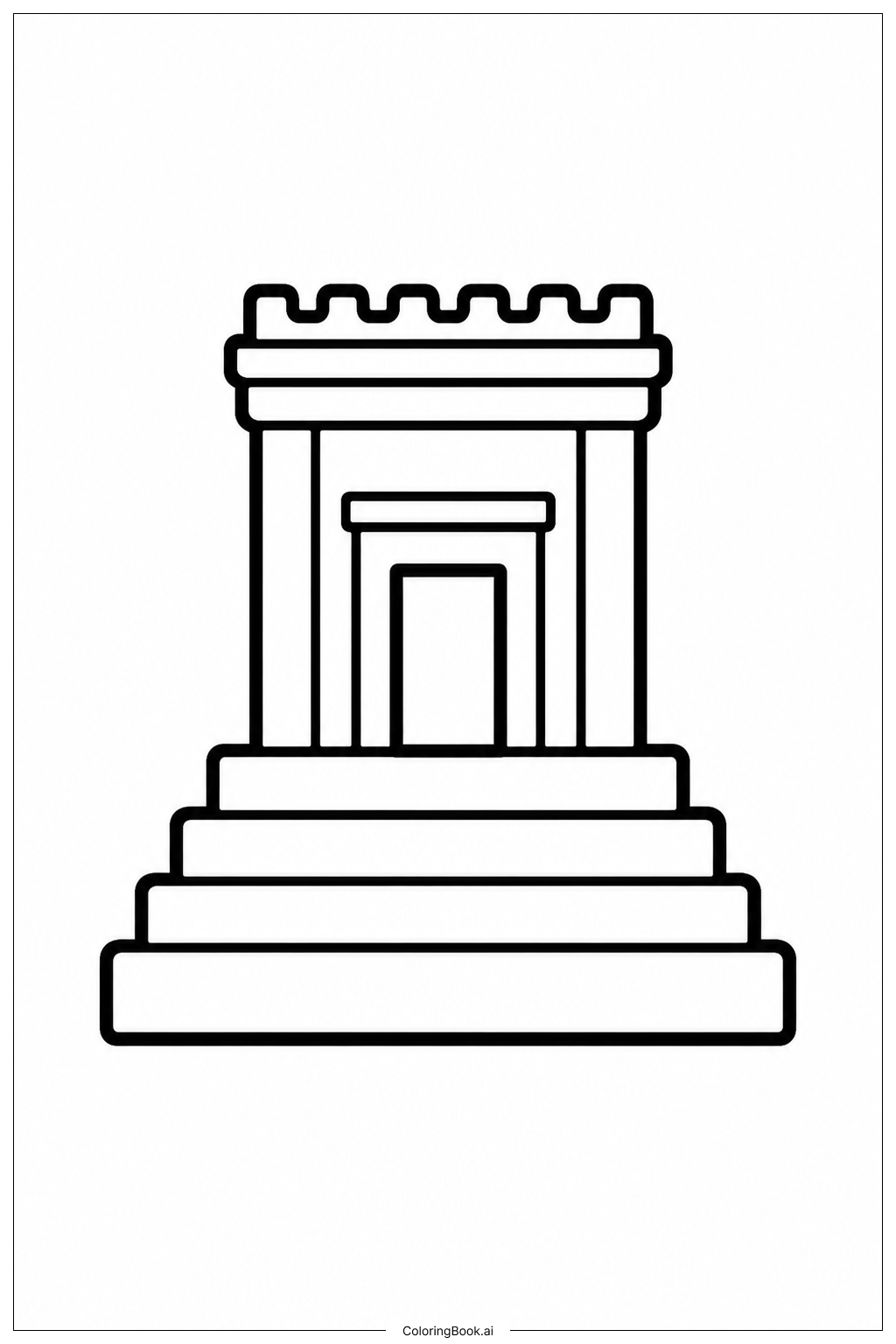 Beis Hamikdash石阶填色页
