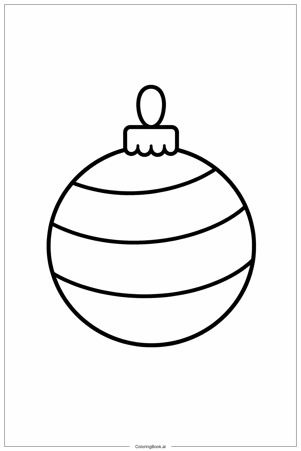  Gestreuer Schmuck Ausmalseite 