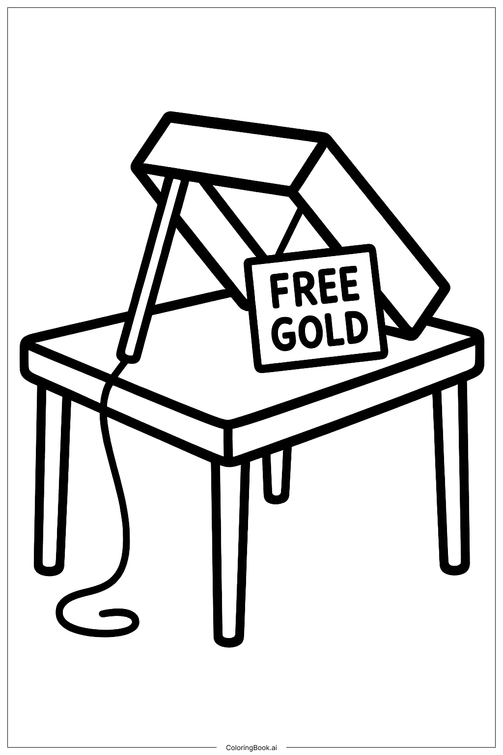  桌上小妖精陷阱著色頁 