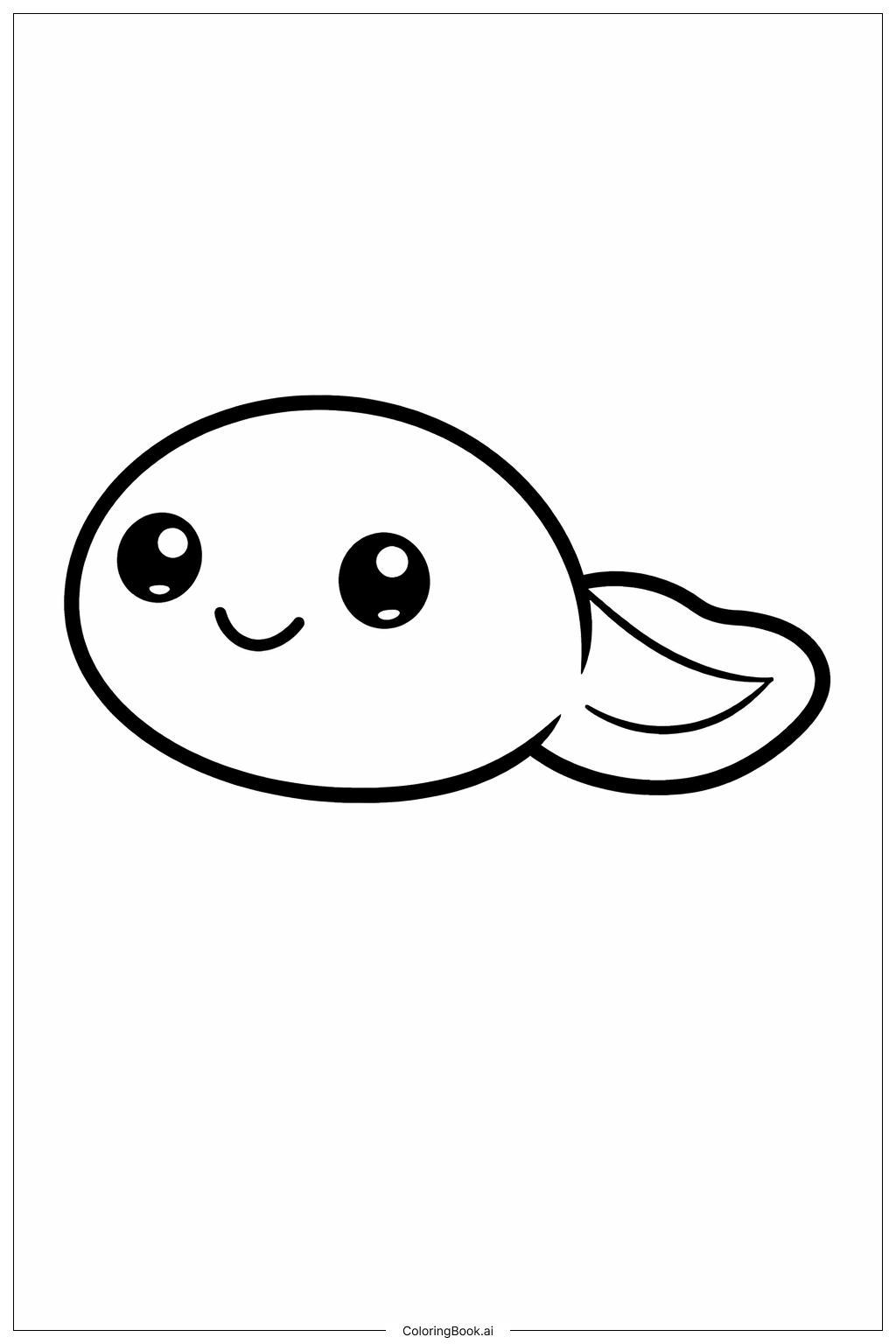  Page de coloriage Queues minuscules de têtard 