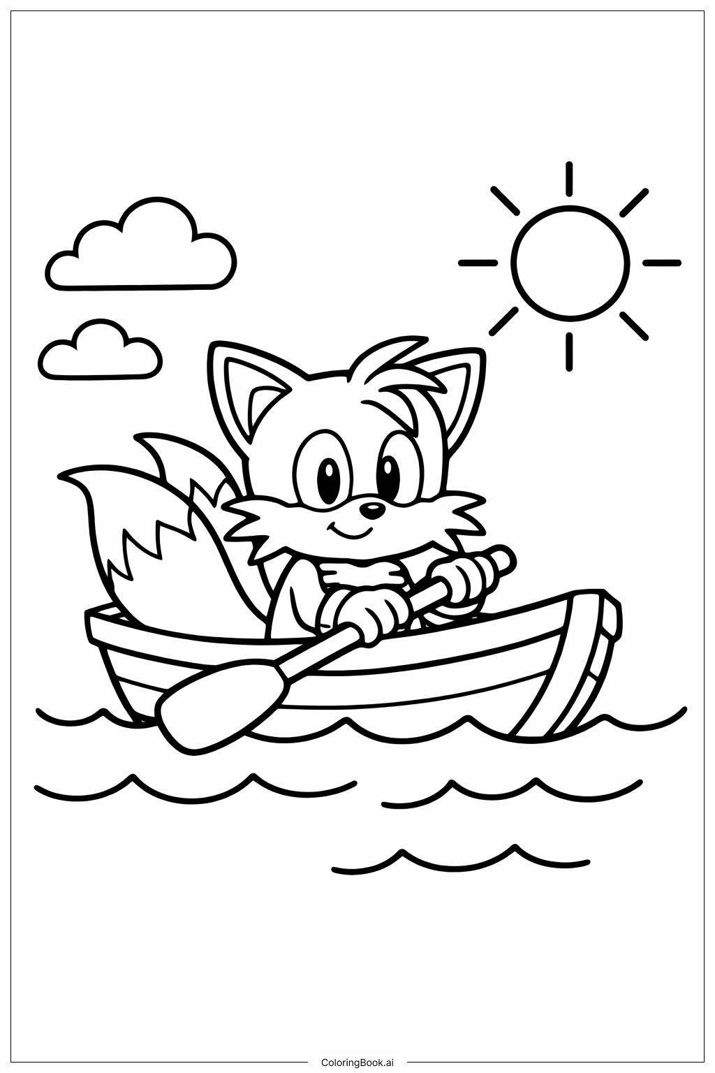 Tails dans un bateau