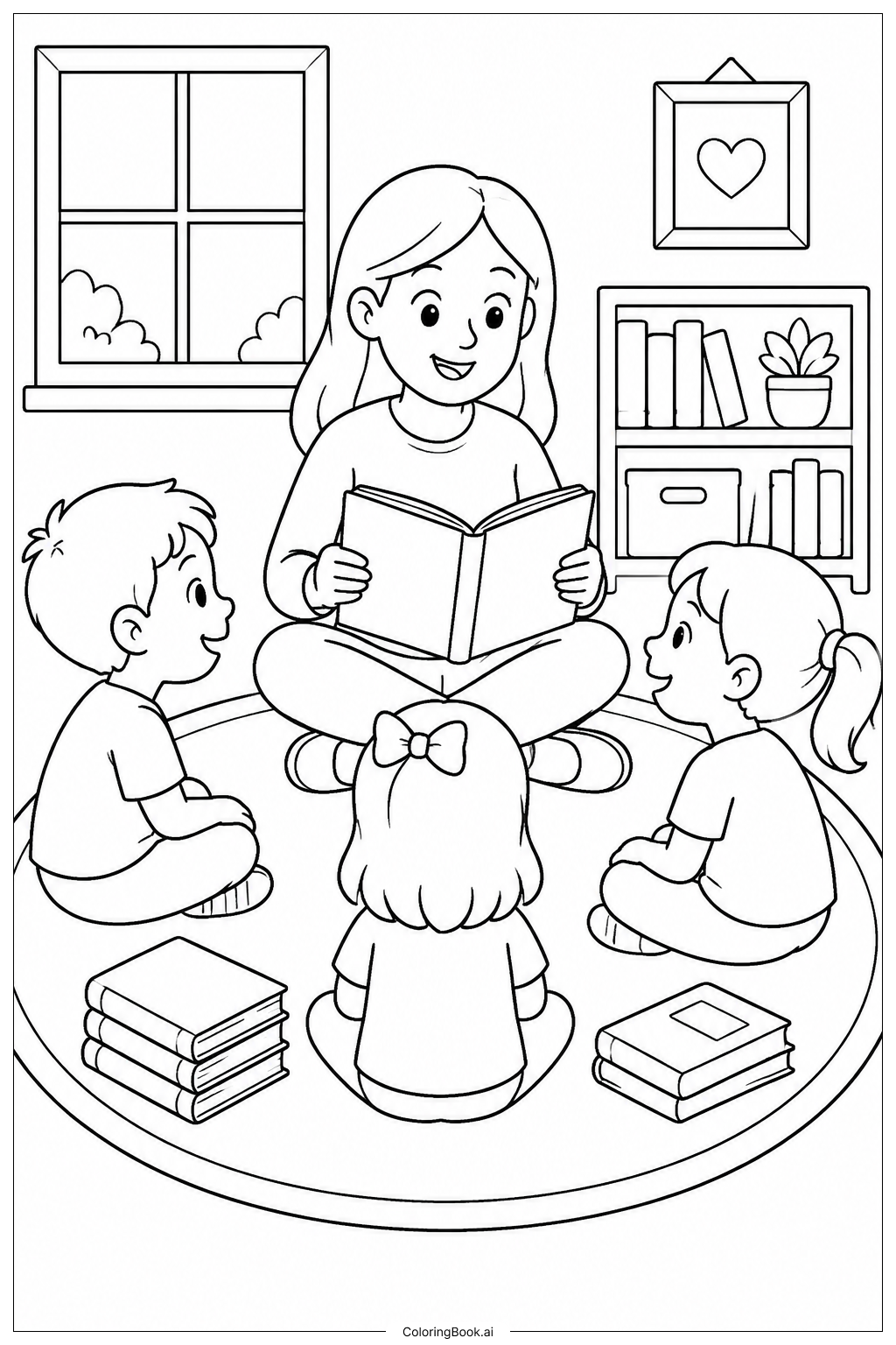  Lehreranerkennung Lesekreis Ausmalseite 
