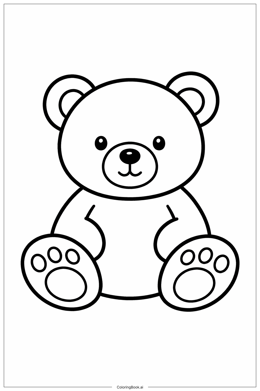 Teddy Bär Kritzelei