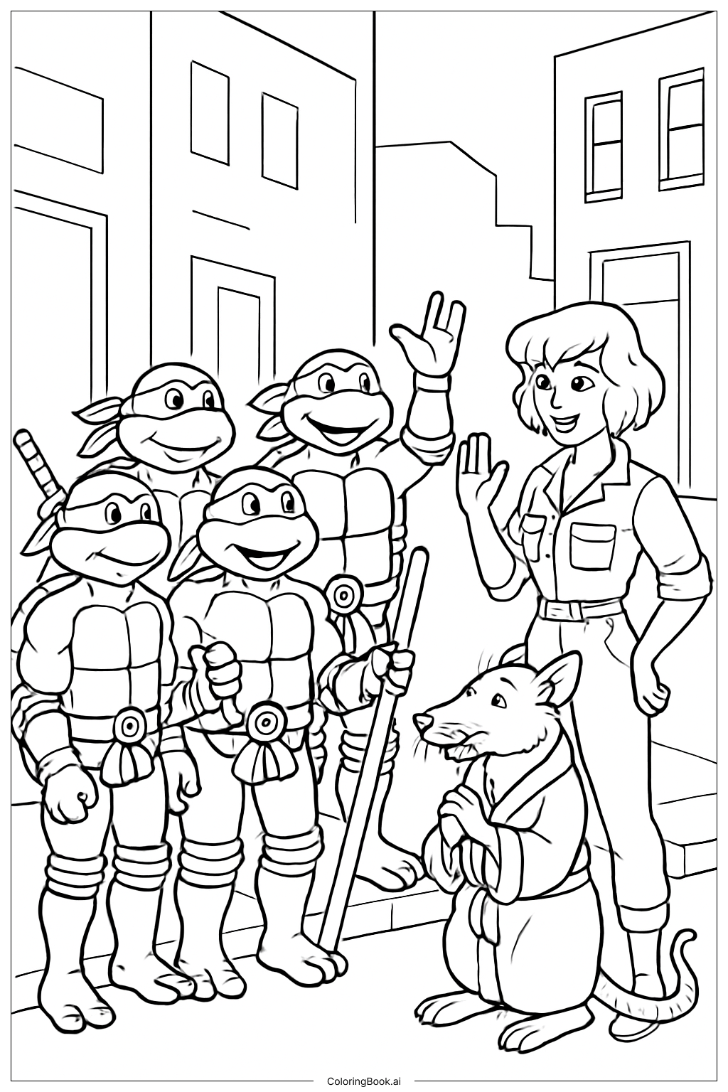 ティーンエイジ・ミュータント・ニンジャ・タートルズ 友達との出会い