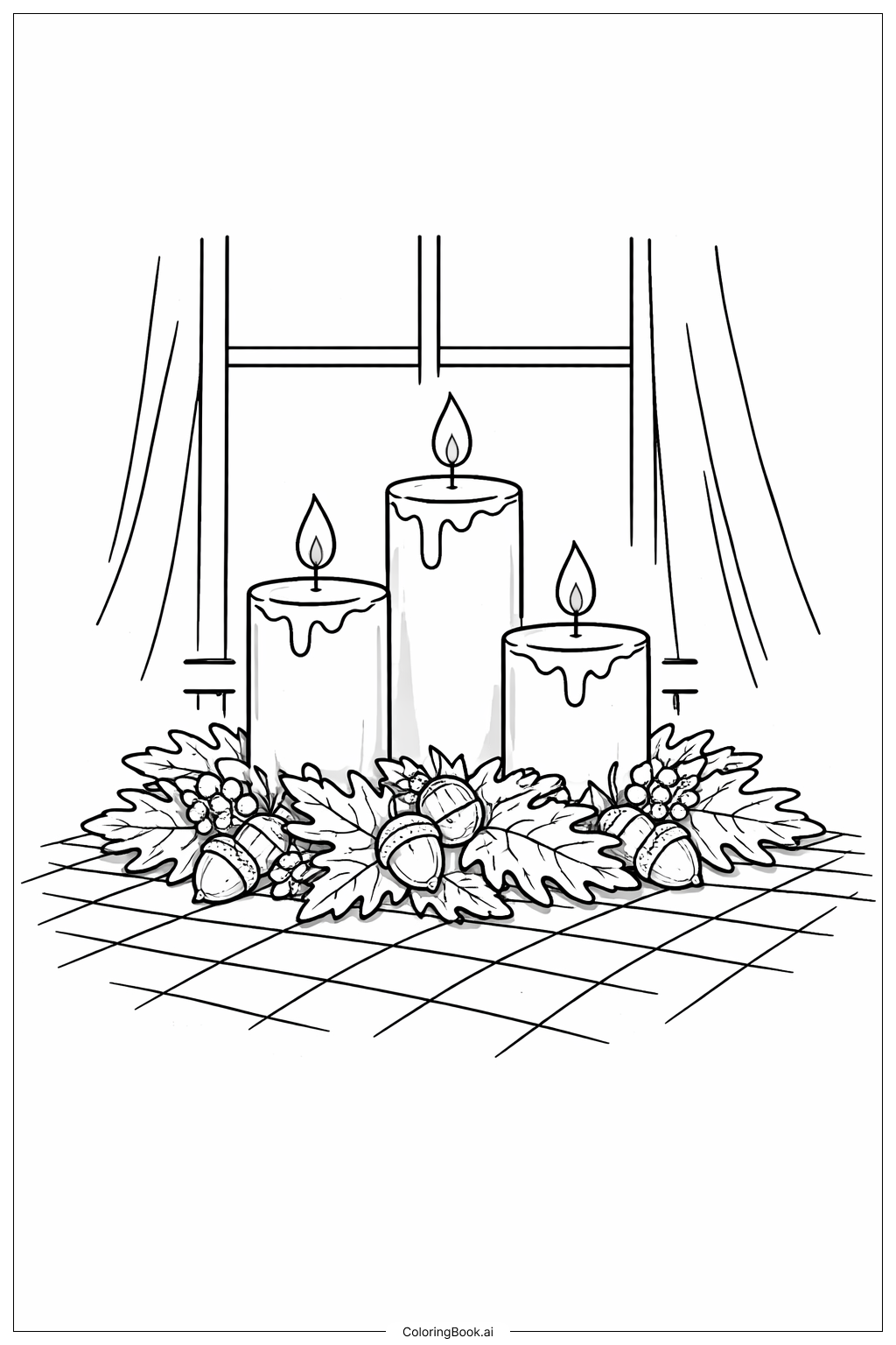 Page de coloriage Jour d'Action de grâce