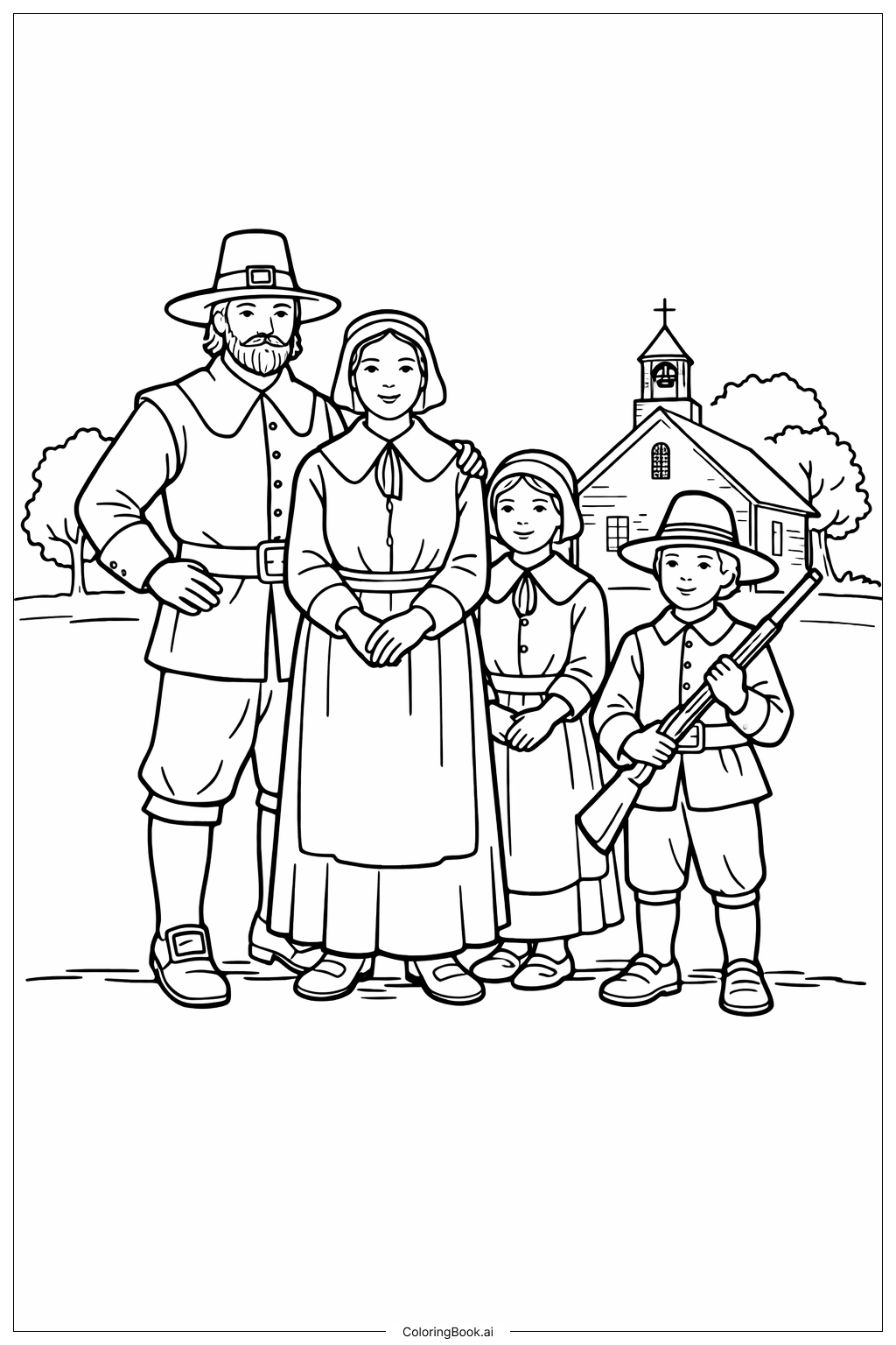  추수감사절 색칠공부 페이지 