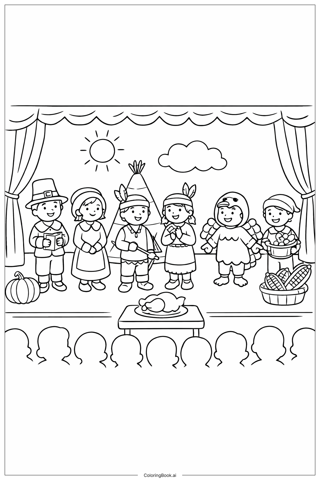 Obra Escolar del Día de Acción de Gracias