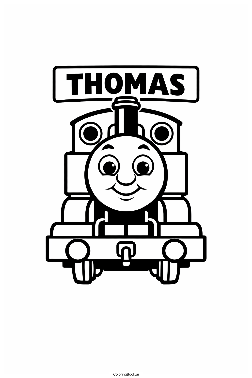  托马斯火车站前填色页 