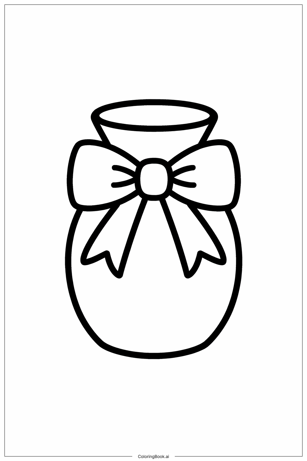 花瓶のリボン結び