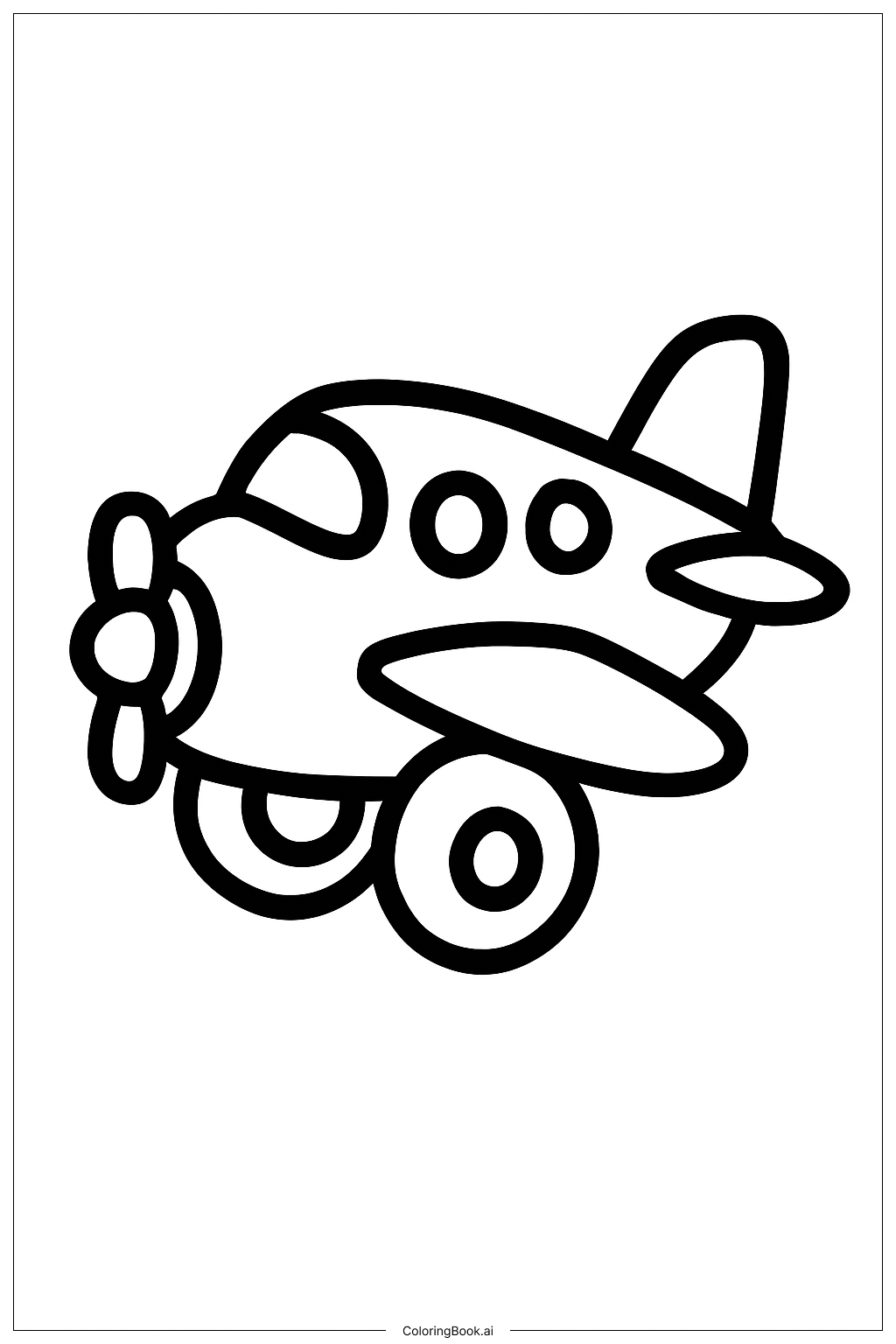  Trang tô màu Máy bay đồ chơi nhỏ 