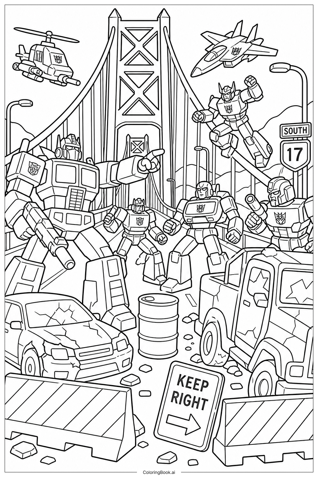 Transformers Coloring Page