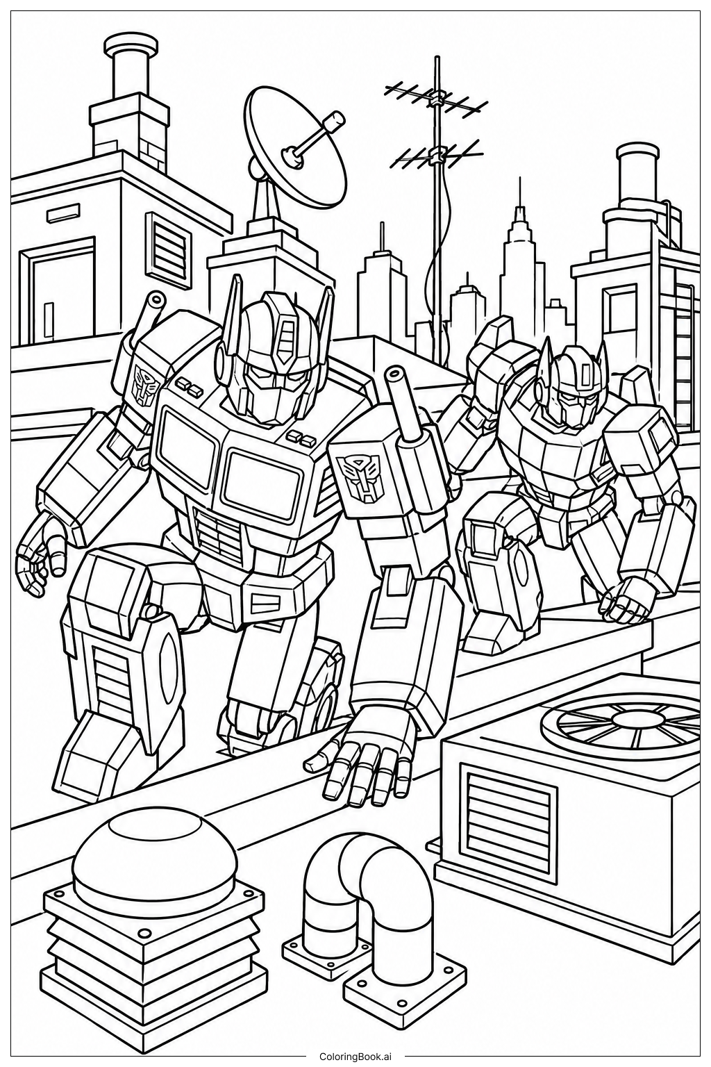  Trang tô màu Transformers: Nhiệm Vụ Bí Mật Ban Đêm 