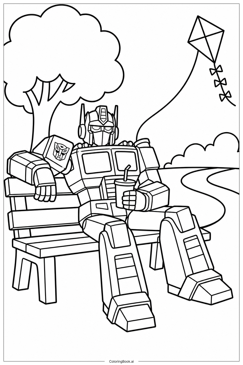 Transformers Ausmalseite