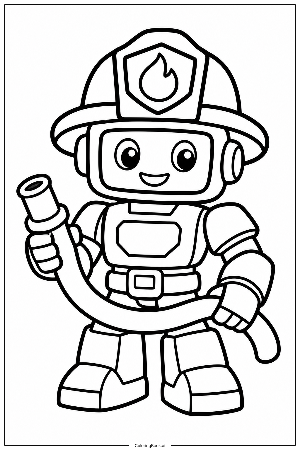  Trang tô màu Transformers Tiny Firefighter Bot 