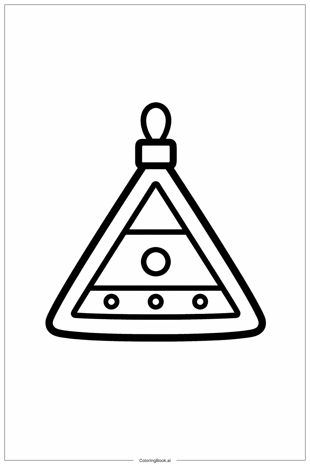  Dreieck-Ornament Ausmalseite 