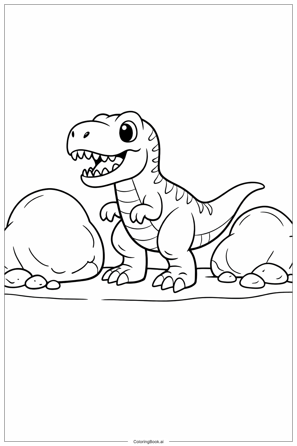 Tyrannosaurus Rex Và Những Tảng Đá Lớn