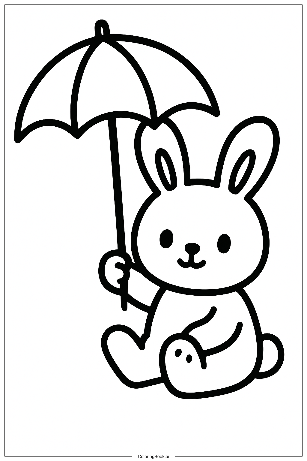  Umbrella Coloring Page 