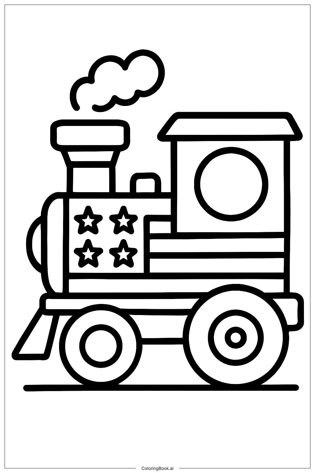  미국 국기 색칠공부 페이지 