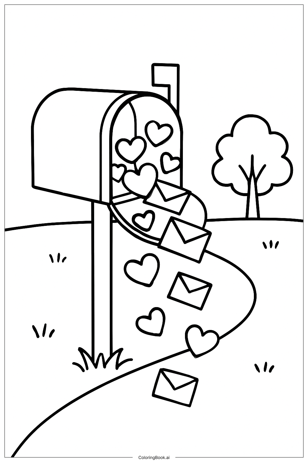 Hộp Thư Ngày Valentine Đầy Trái Tim