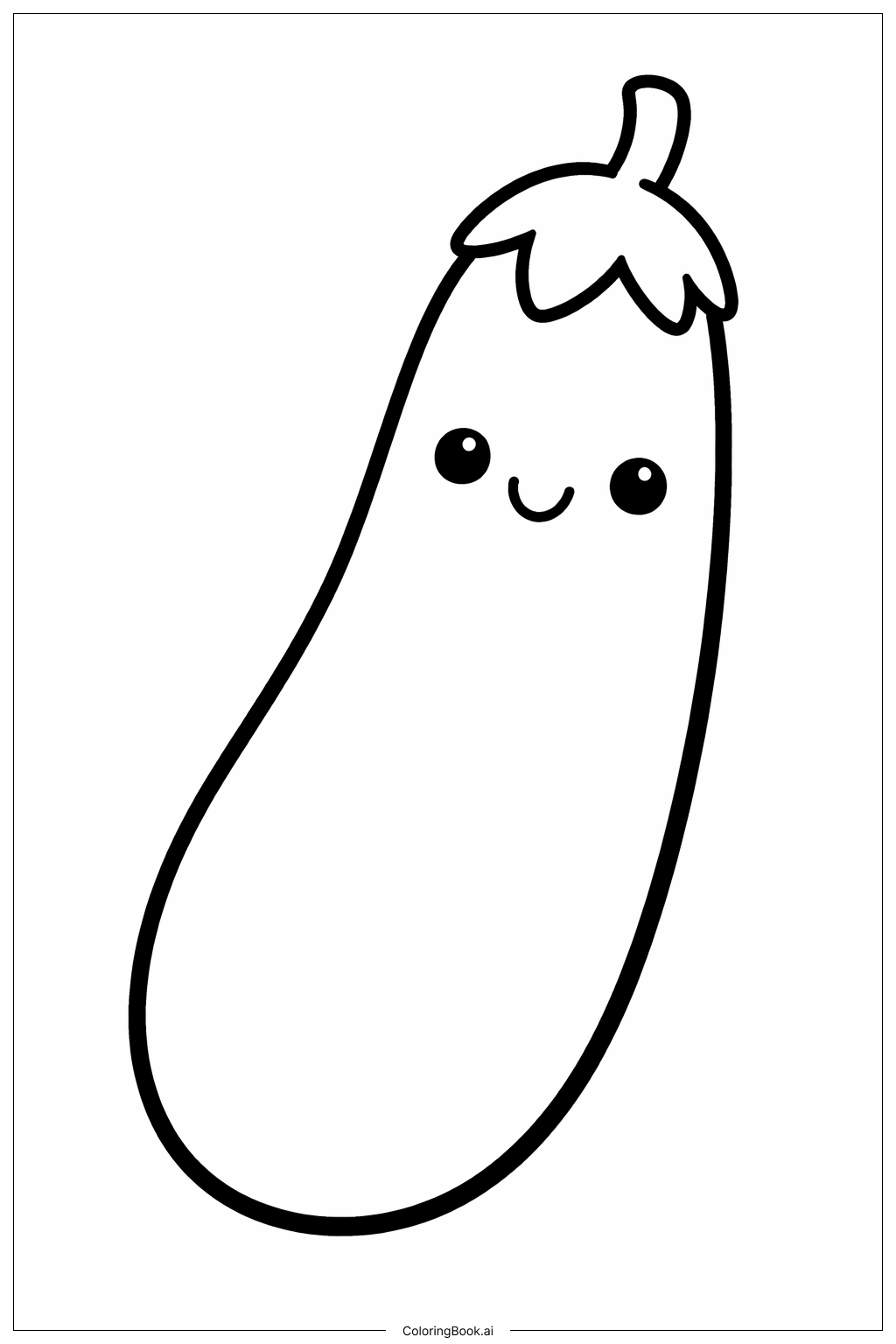  Trang tô màu Cà tím Rau củ Đơn giản 