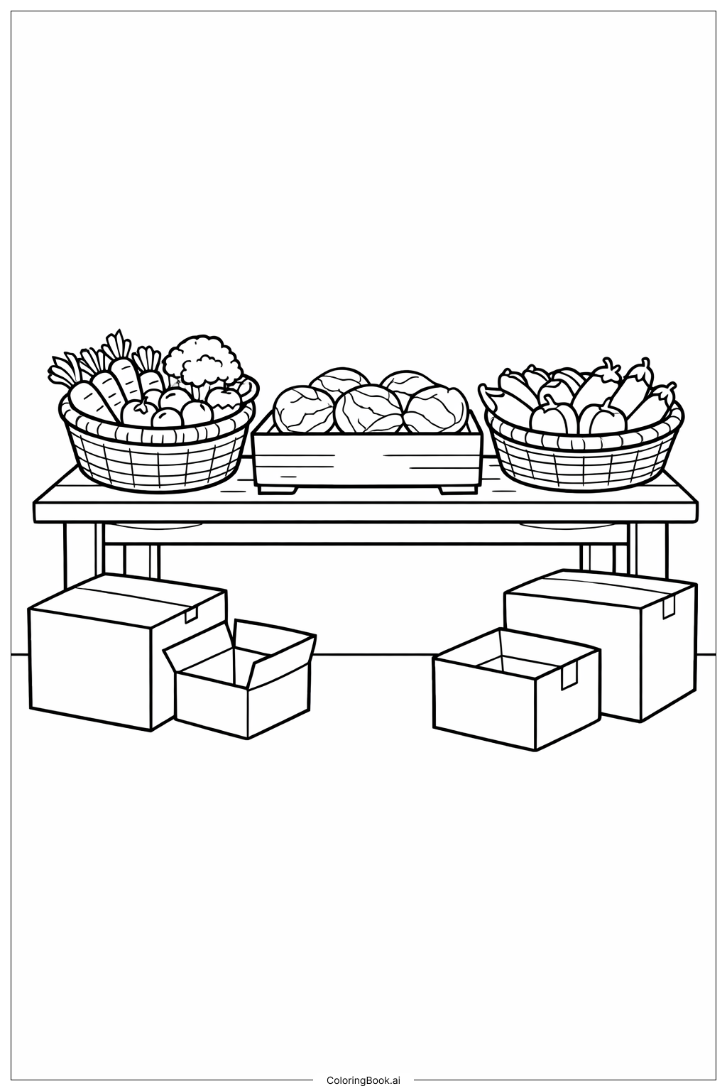  Trang tô màu Bảng Phân Loại Rau Củ 