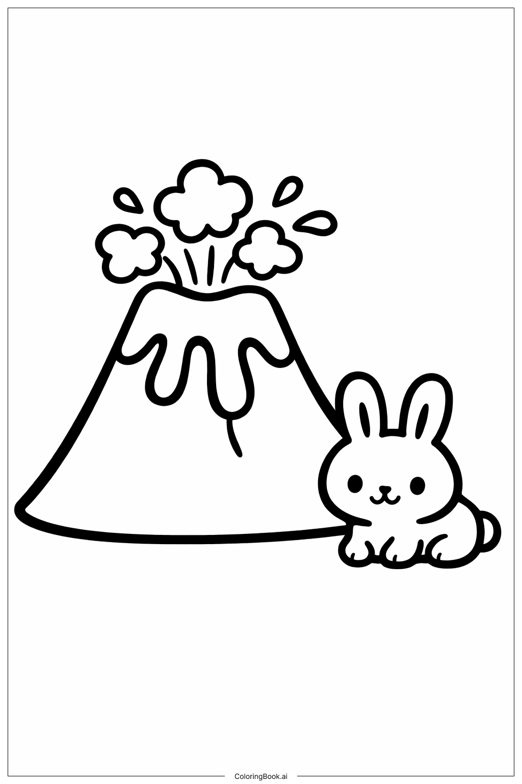  화산 색칠공부 페이지 