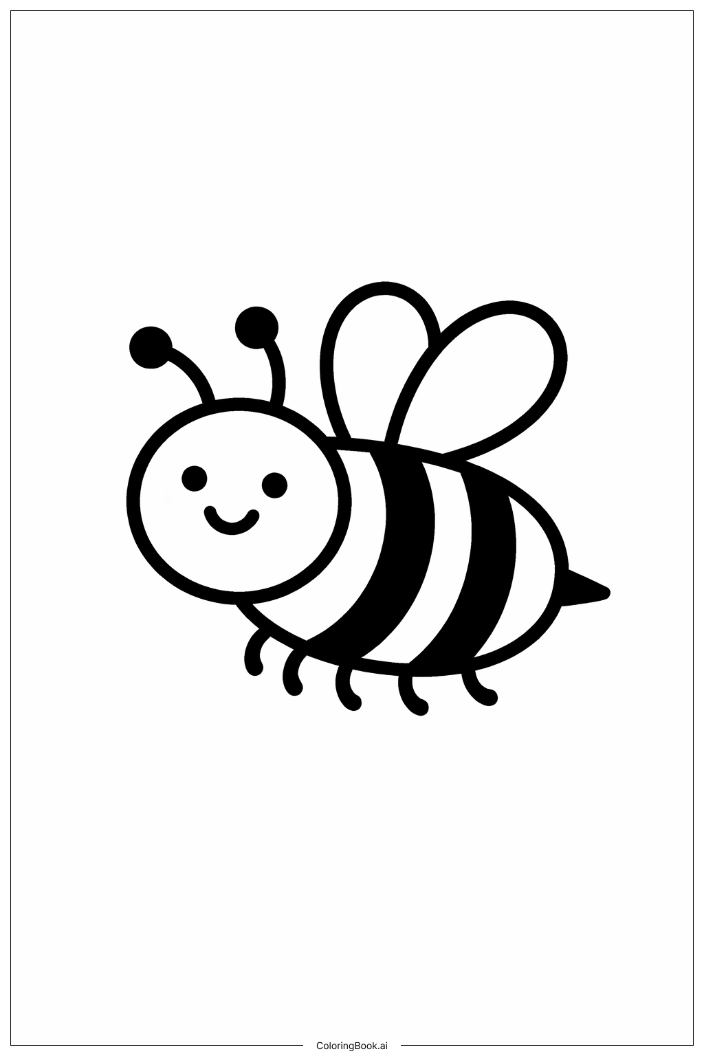  재미있는 수요일 바쁜 벌 색칠공부 페이지 