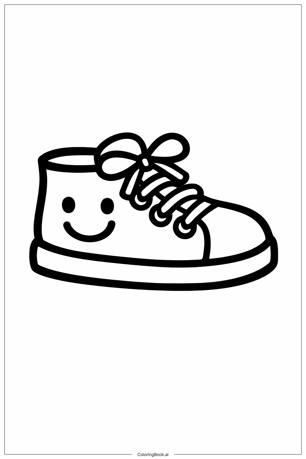  웃긴 신발 월요일 색칠공부 페이지 