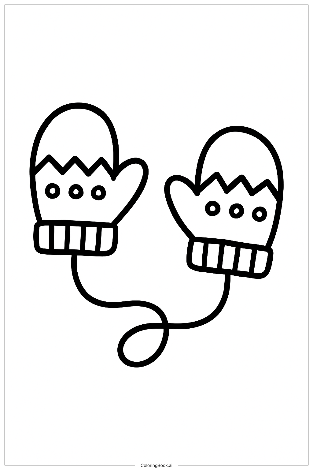  Warm Mittens Fall Coloring Page 