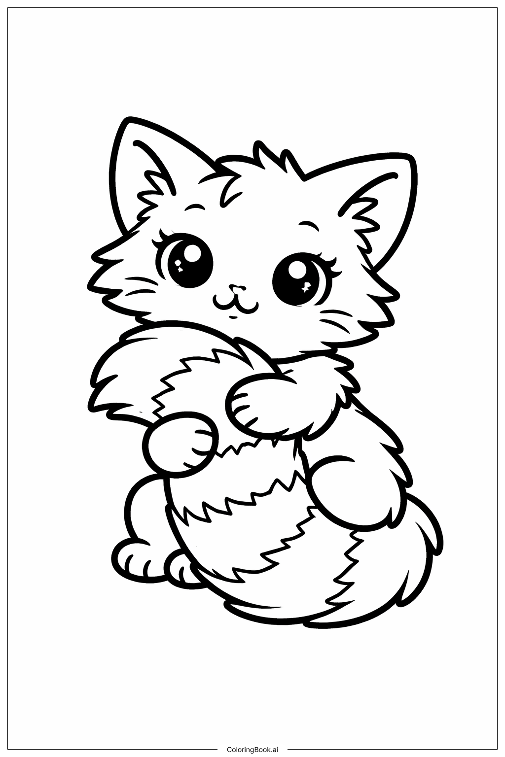 Kriegerkatze Ausmalseite