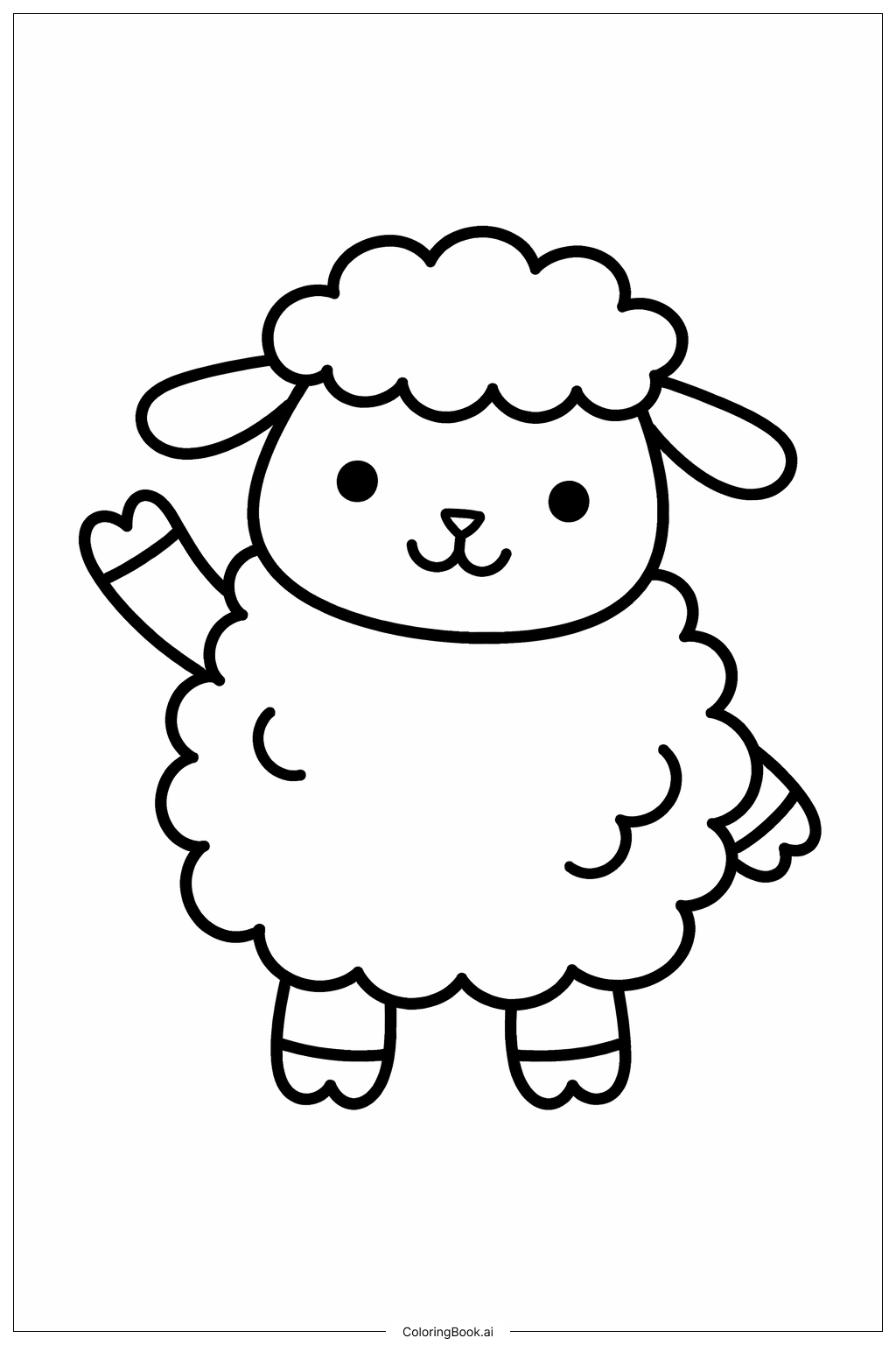  Sheep Coloring Page 