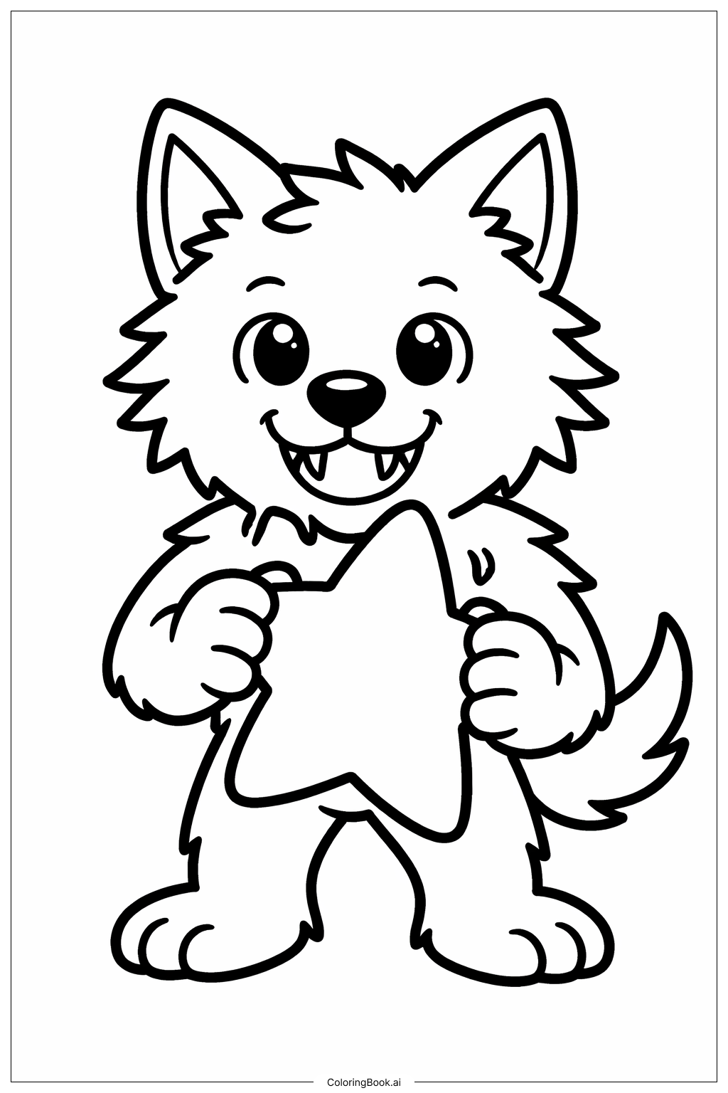 抱着星星的狼人