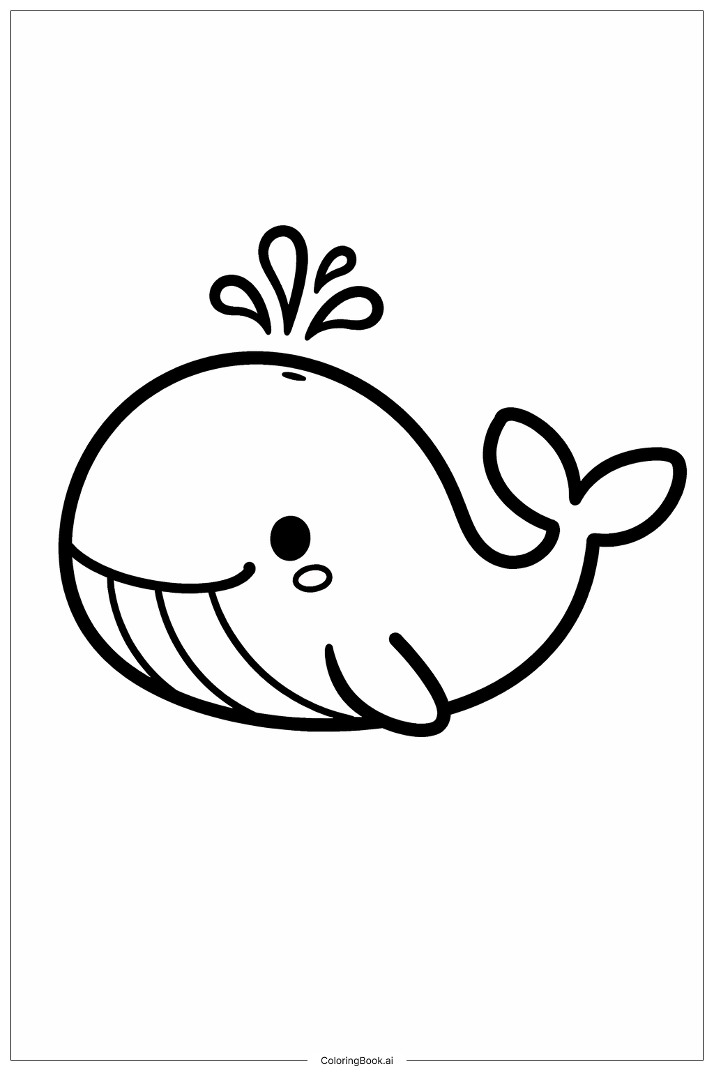  Whale Doodle Coloring Page 