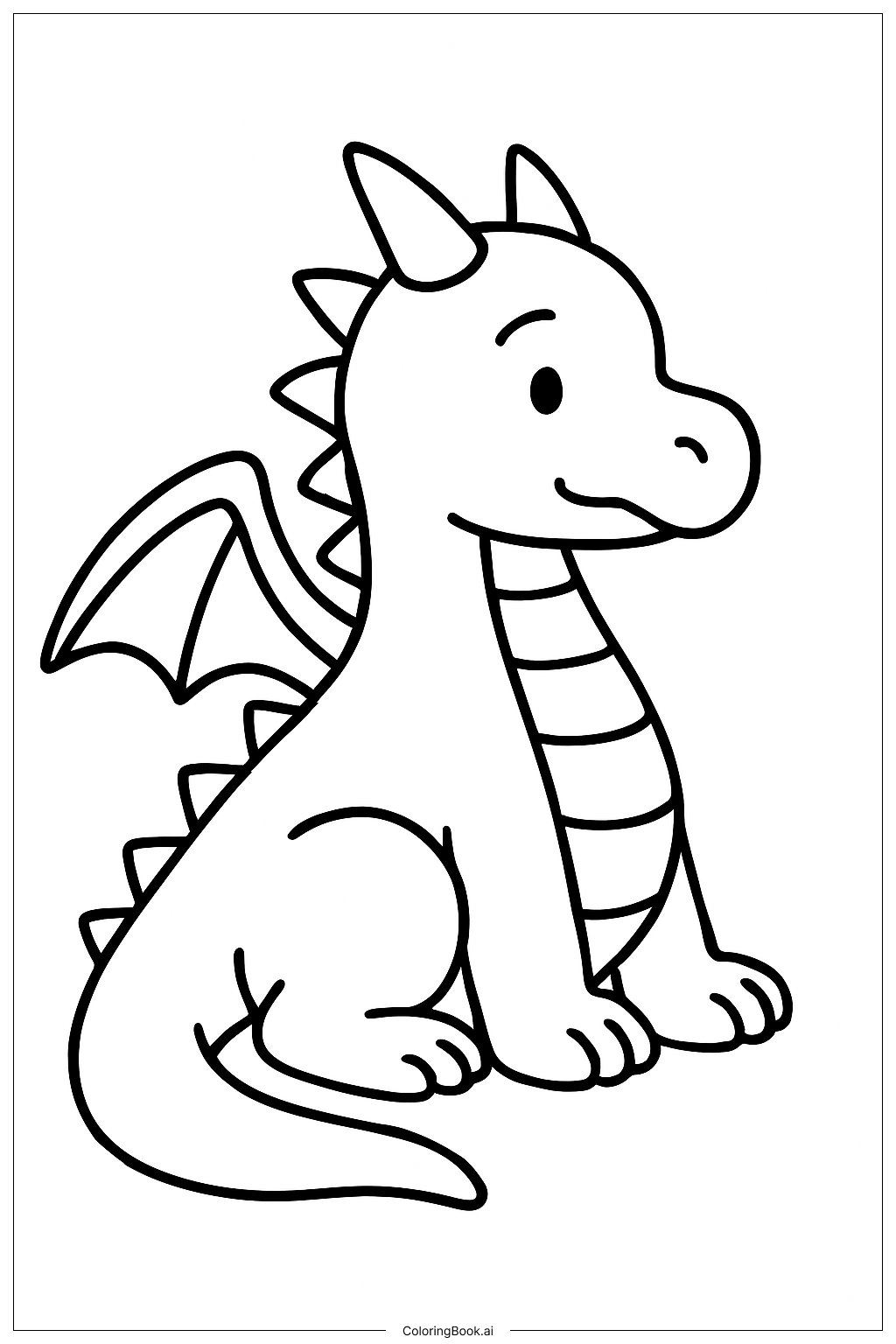 Page de coloriage Dragon Wings Of Fire Assis