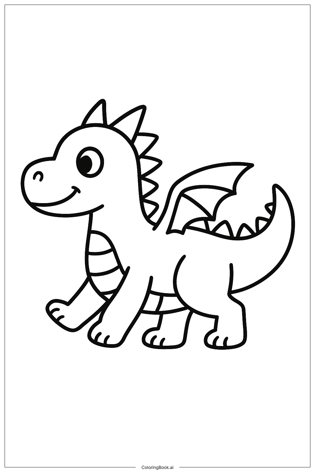 Page de coloriage Dragon Wings Of Fire en balade